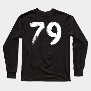 Number 79 Long Sleeve T-Shirt